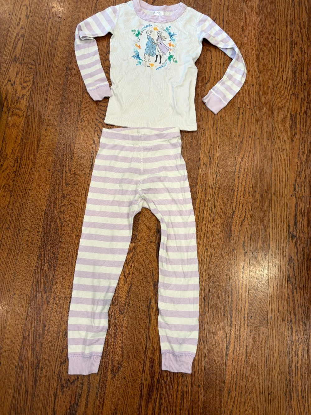 Hanna Andersson Frozen II Pajamas Elsa Anna Size 5 Cozy Organic Cotton